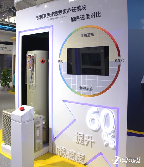 A.O.史密斯精品閃耀ISH展 百年創新研發(圖8) 專利半膽速熱熱泵系統 加熱速度快